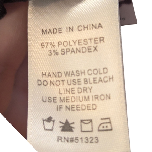 CeCe Elegant Black Ruffle Sleeve Top Sized Medium - Picture 3 of 5